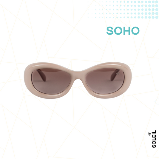 Óculos Cannes Nude - Lente Preta