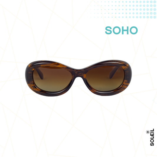 Óculos Cannes Marrom - Lente Marrom Degradê