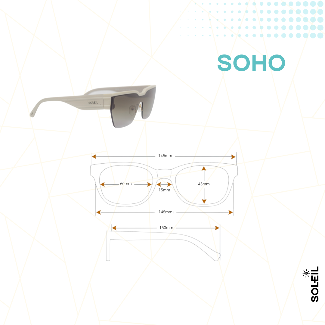 Soho Off-White - Lente Marrom Degradê