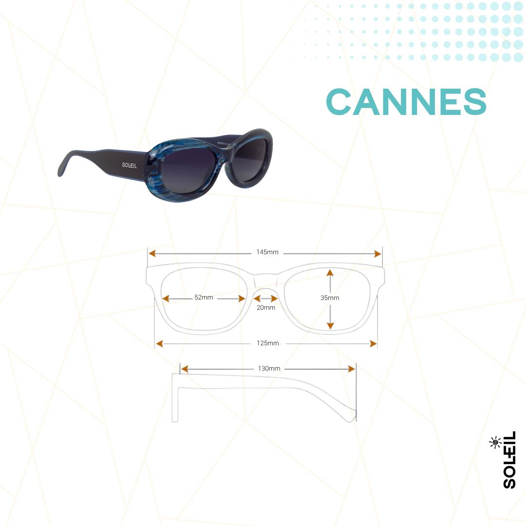 Cannes Azul - Lente Preta