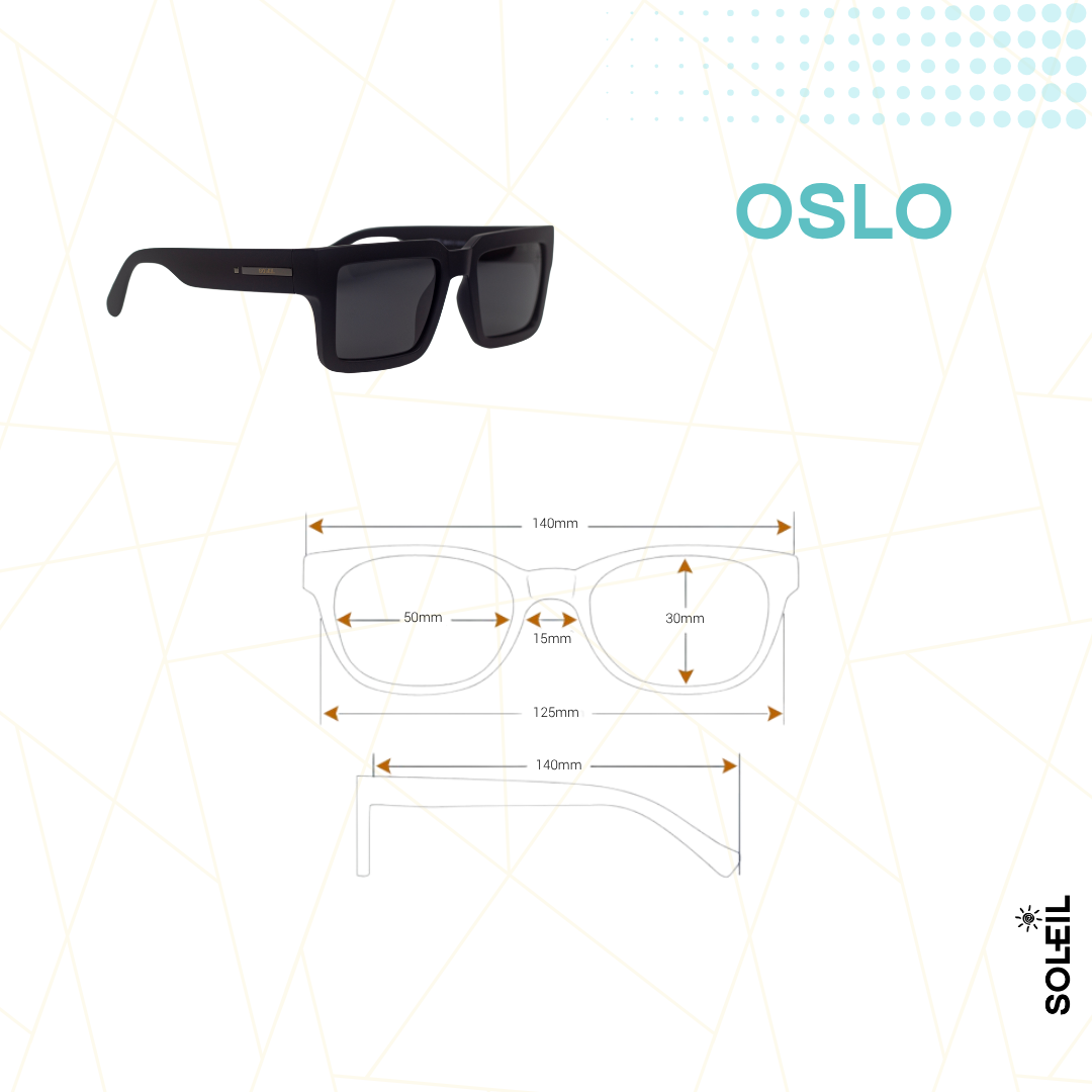 Oslo Preto - Lente Preta