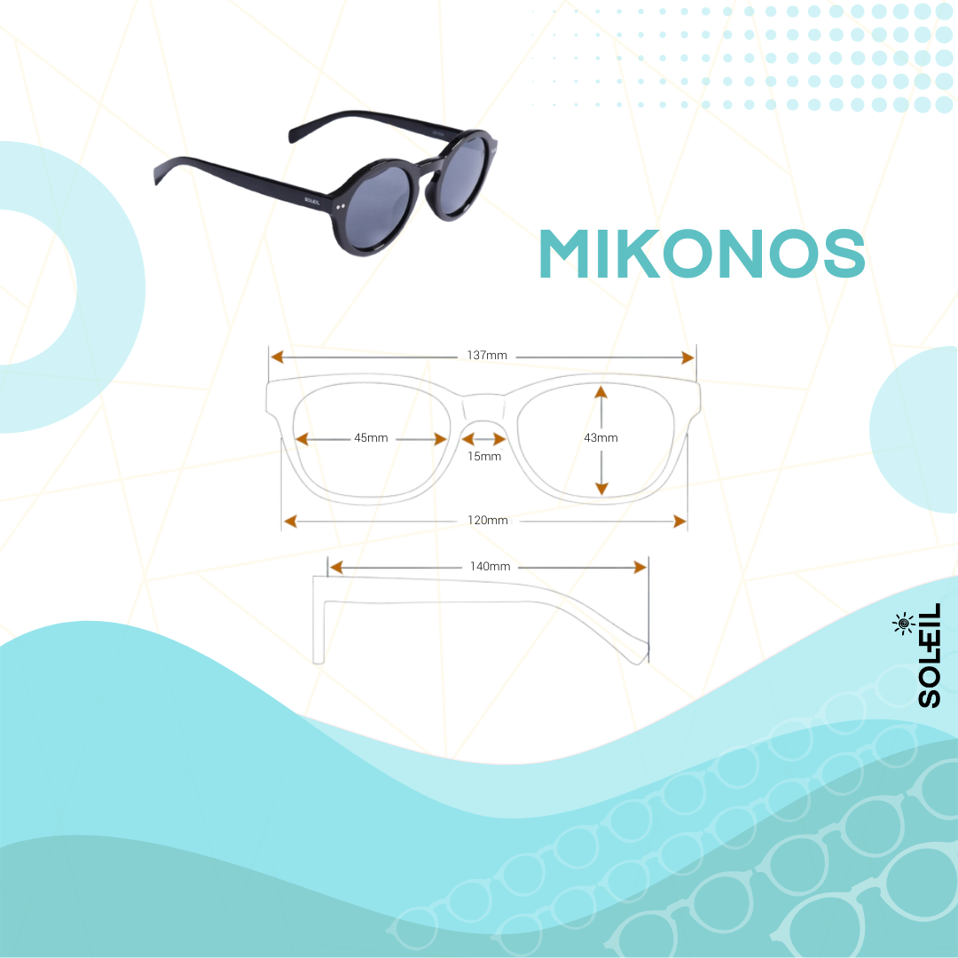 Óculos Mikonos Mesclado Fosco - Lente Fumê