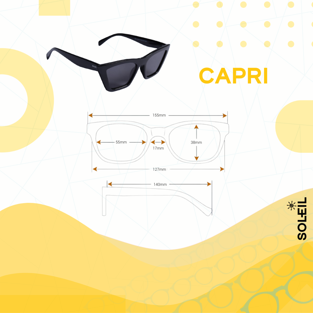 Óculos Capri Tartaruga - Lente Preta