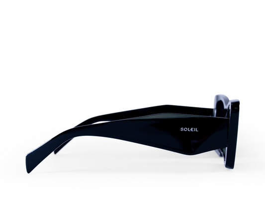 Óculos Tulum Preto - Lente Preta Degradê