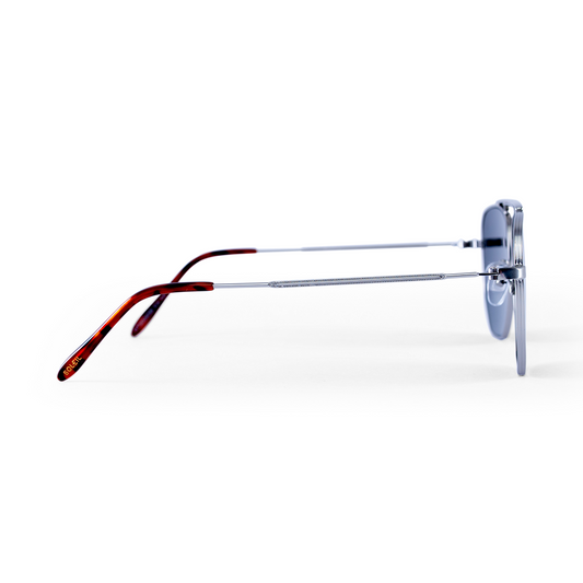 Óculos Miami Prata- Lente Preta