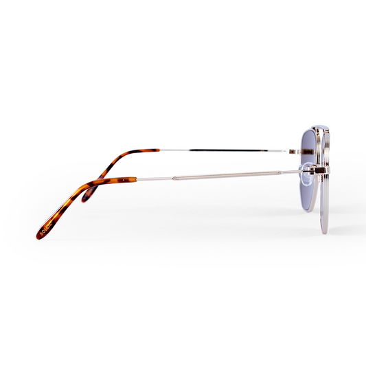 Óculos Miami Dourado - Lente Espelhada Dourada