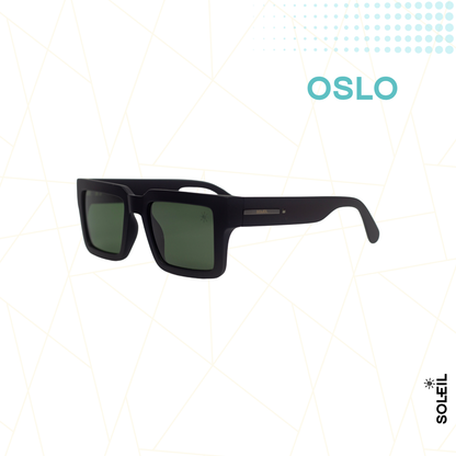 Oslo Preto - Lente Verde