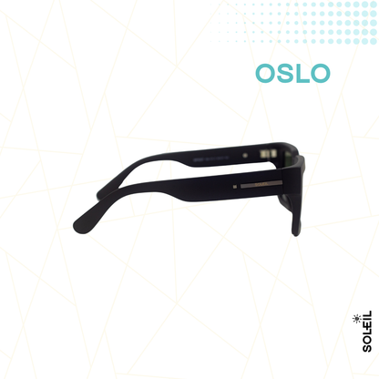 Oslo Preto - Lente Verde