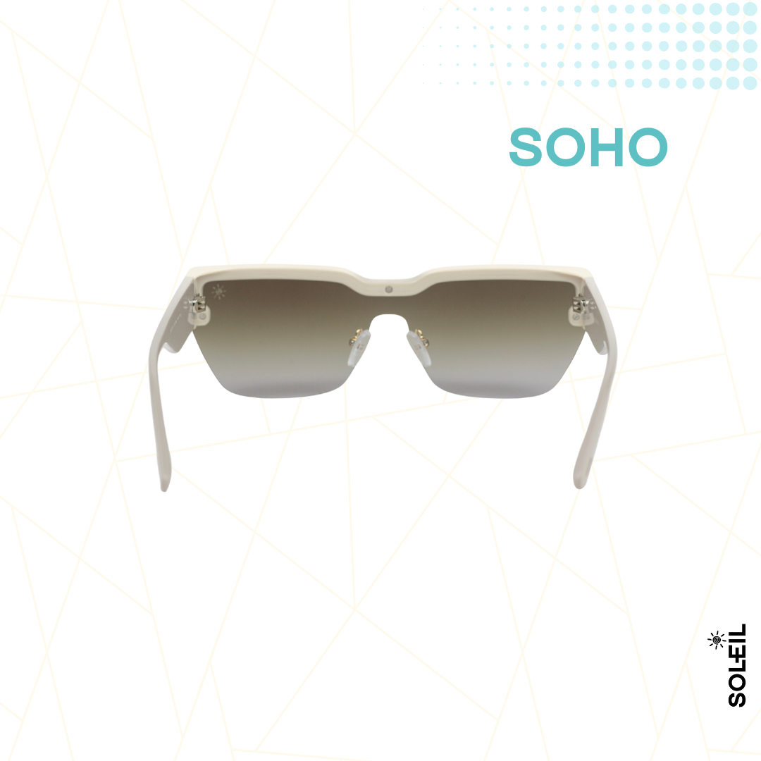 Soho Off-White - Lente Marrom Degradê