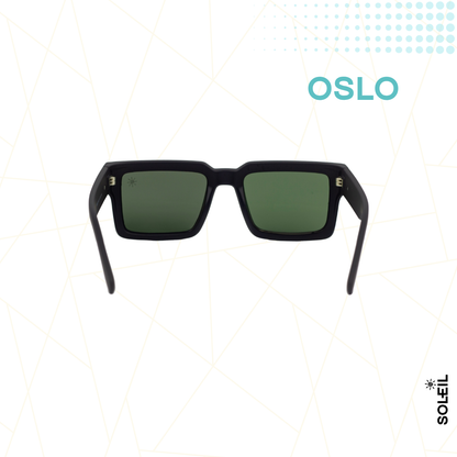 Oslo Preto - Lente Verde