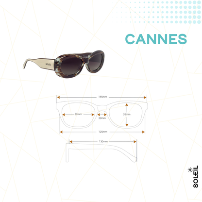 Cannes Marrom Mesclado - Lente Marrom