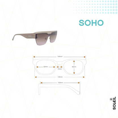 Soho Nude - Lente Marrom Degradê